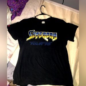 Graffic tee. (SuperDay) Unisex clothing. Anybody can wear it.